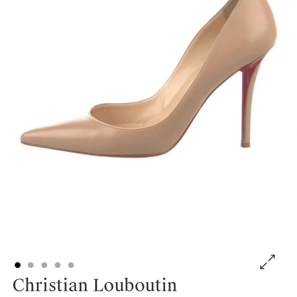 Christian Louboutin Beige Stiletto Heels - Picture 1 of 4